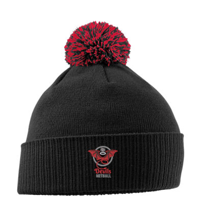 Devils Netball Pom Beanie Thumbnail